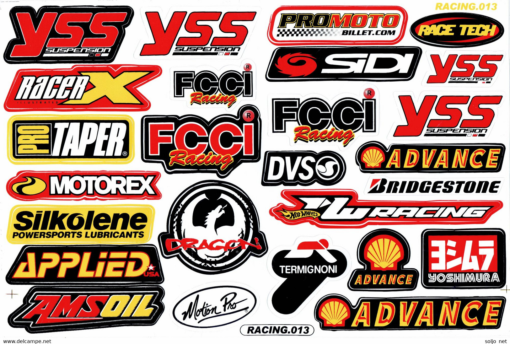 Sponsoren Sponsor Logo Racing Aufkleber / Sponsors Sticker Modellbau Model A4 1 Bogen 27x18 Cm ST351 - Strumenti & Vernici