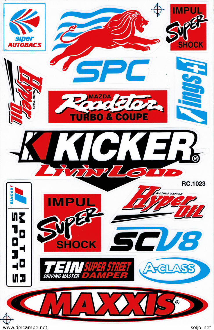 Sponsoren Sponsor Logo Racing Aufkleber / Sponsors Sticker Modellbau Model A4 1 Bogen 27x18 Cm ST466 - R/C Scale Models