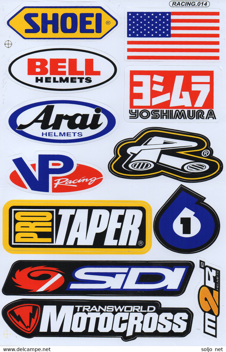 Sponsoren Sponsor Logo Racing Aufkleber / Sponsors Sticker Modellbau Model A4 1 Bogen 27x18 Cm ST468 - Modelli Dinamici (radiocomandati)