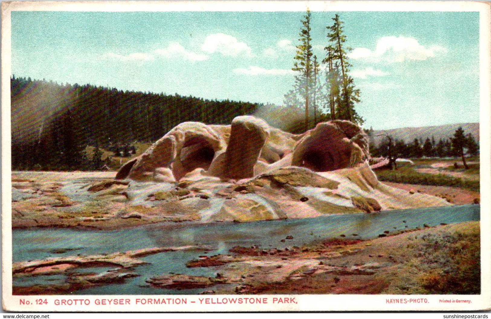 Yellowstone National Park Grotto Geyser Formation - USA National Parks