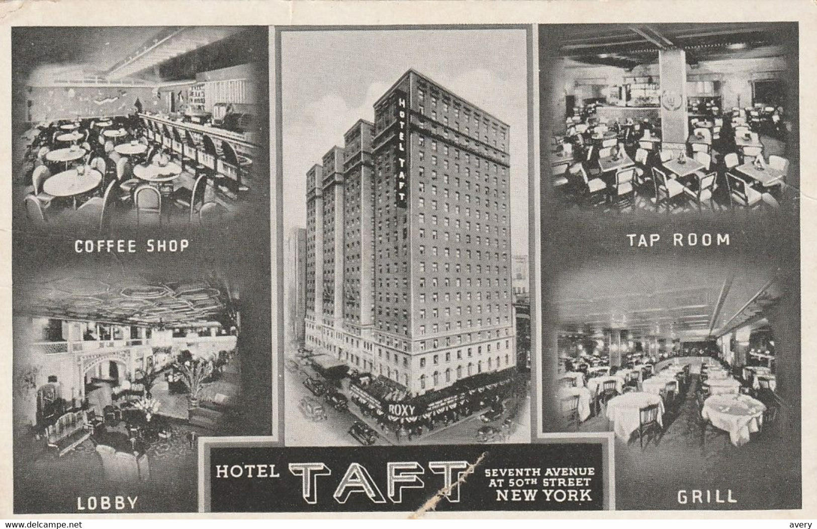 Hotel Taft, Seventh Avenue At 50th Street, New York City Times Square Largest Hotel Small Break At Bottom - Bar, Alberghi & Ristoranti
