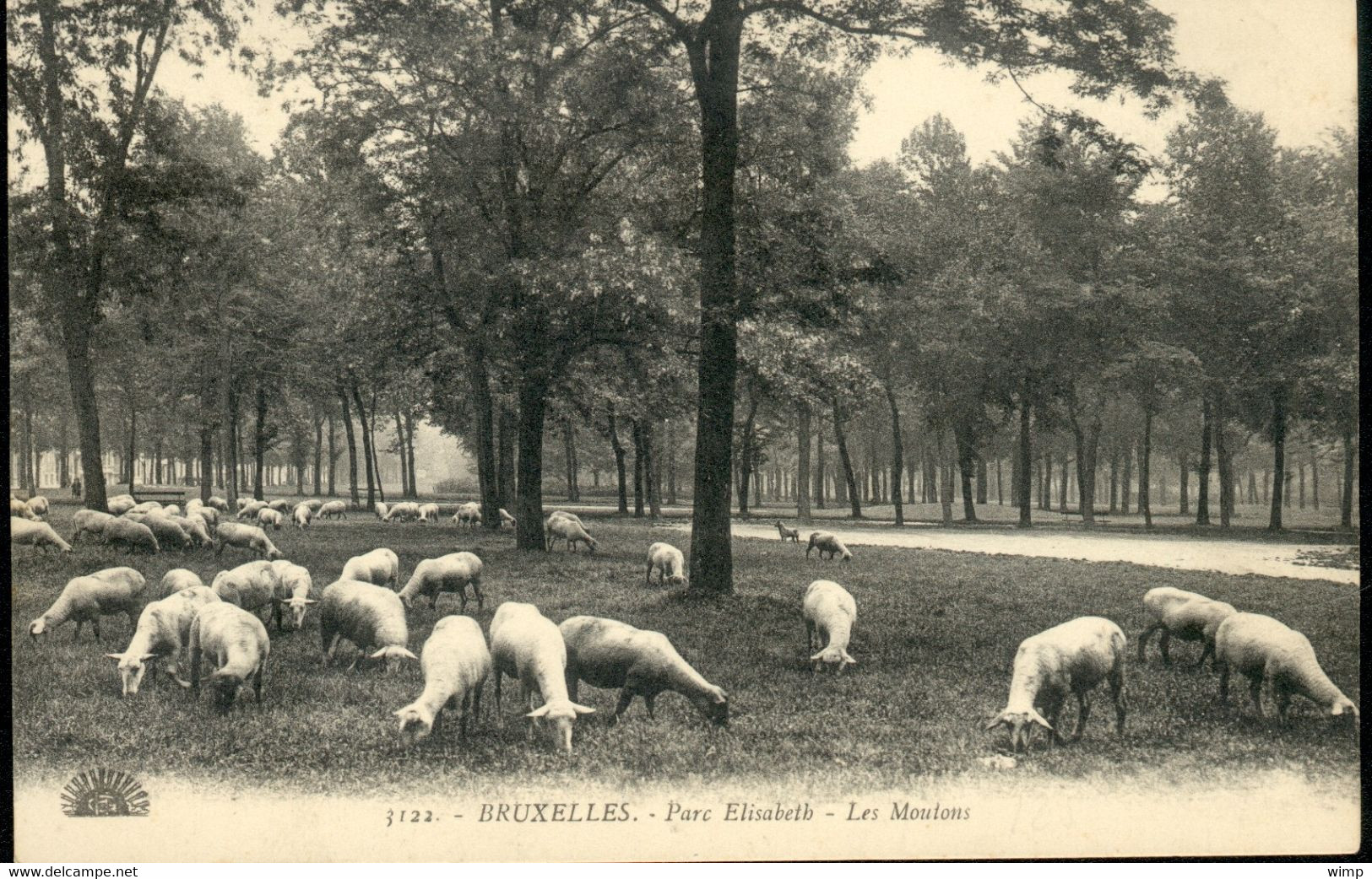 KOEKELBERG  : Parc Elisabeth - Les Moutons - Koekelberg