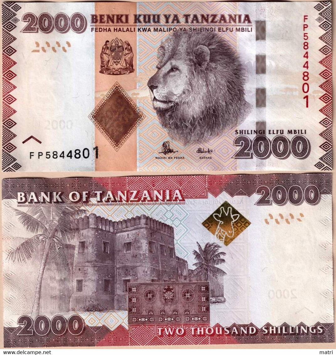 Tanzania 2000 Shilingi 2015 P#42b - Tansania