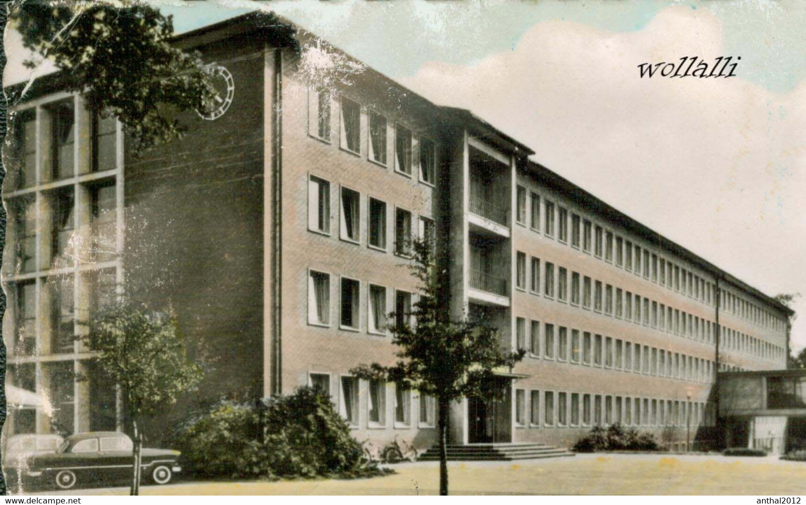 Rar Mehrbildkarte Herten I.W. Gymnasium Rathaus Opel Rekord Bramhügel 26.7.1962 - Herten