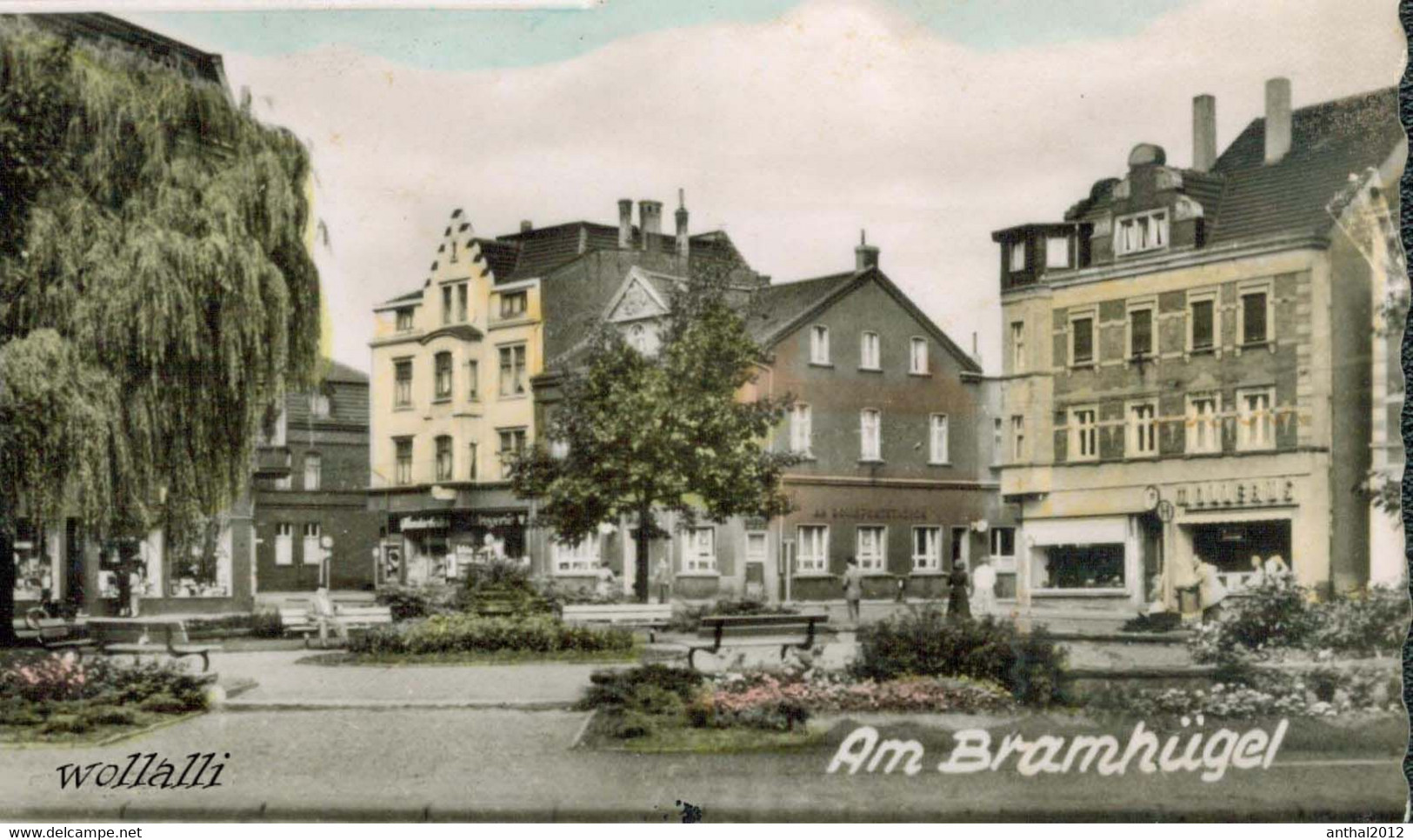 Rar Mehrbildkarte Herten I.W. Gymnasium Rathaus Opel Rekord Bramhügel 26.7.1962 - Herten