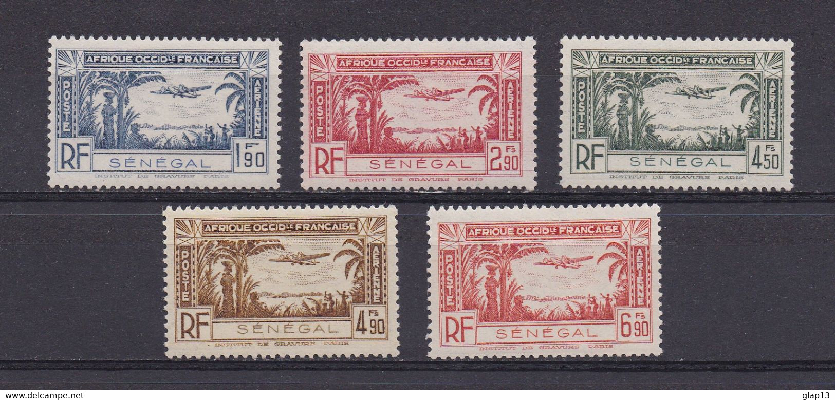 SENEGAL 1940 PA N°13/17 NEUF** - Aéreo