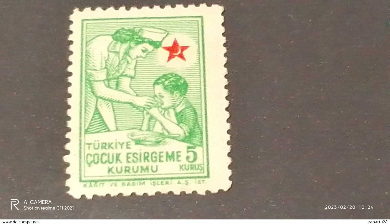 TÜRKEY--YARDIM PULLARI-1950- 60-  ÇOCUK ESİRGEME KURUMU  5K (*) - Wohlfahrtsmarken