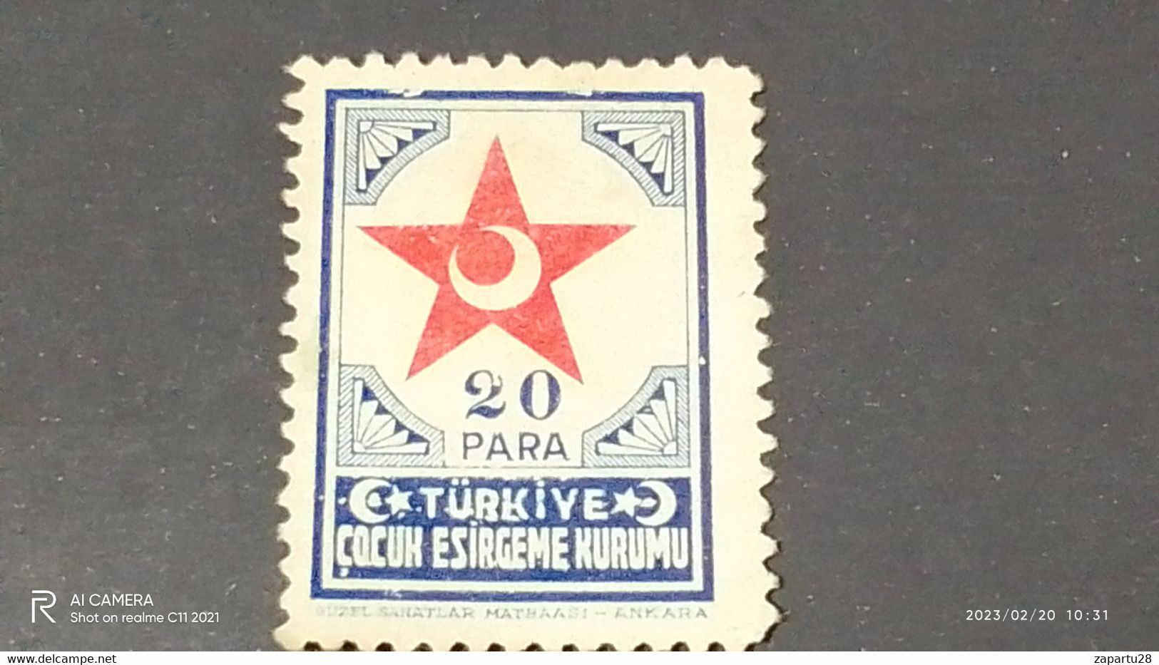 TÜRKEY--YARDIM PULLARI-1940- 50-  ÇOCUK ESİRGEME KURUMU  20P(*) - Wohlfahrtsmarken