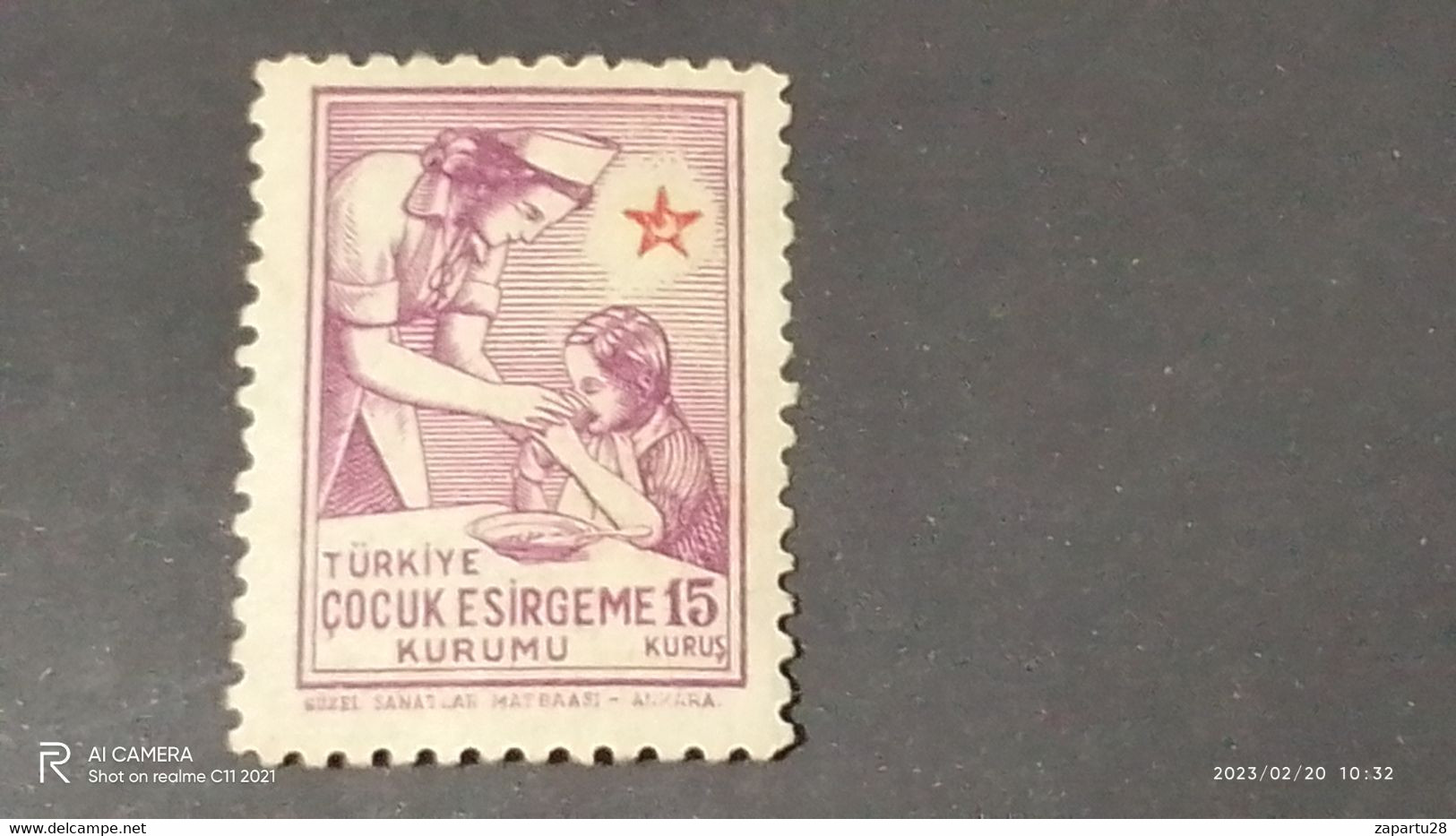 TÜRKEY--YARDIM PULLARI-1940- 50-  ÇOCUK ESİRGEME KURUMU 15K(*) - Wohlfahrtsmarken