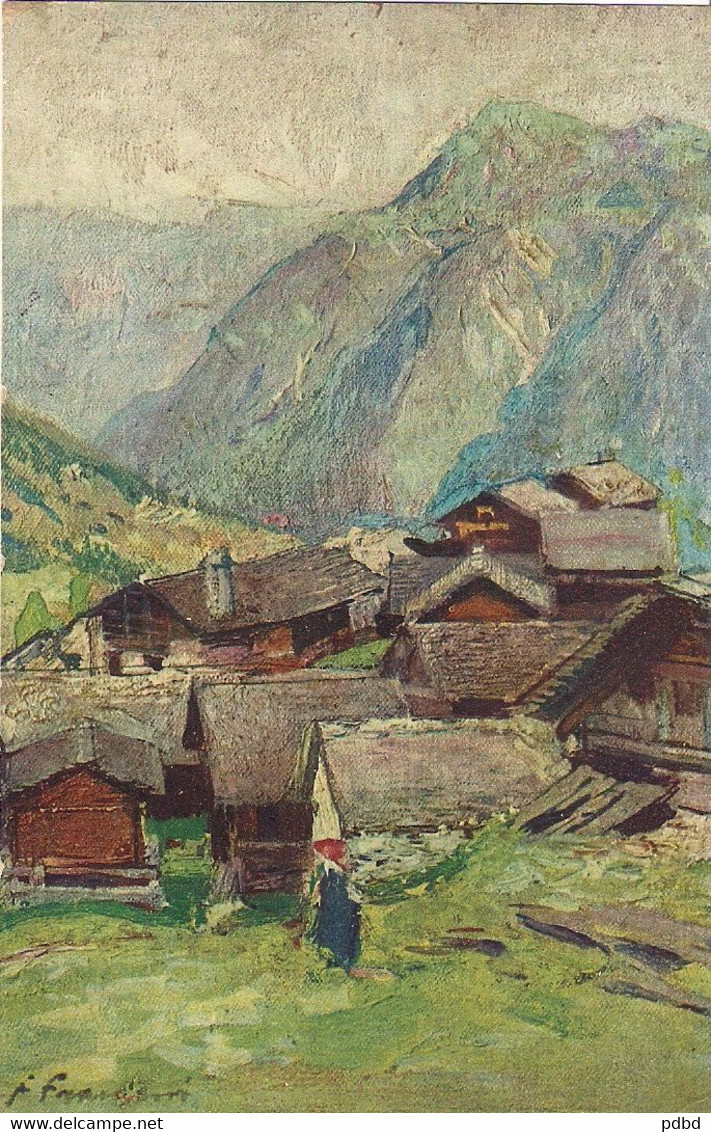 18 . Illustration Filippo Franzoni . Vallemaggia . - Maggia