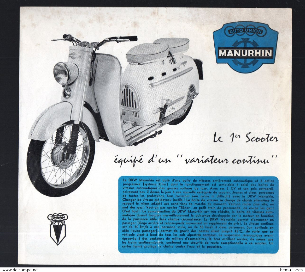 Bourtzwiller (68)  (moto) Publicité  SKOOTER MAHURIN  (PPP40891) - Motos