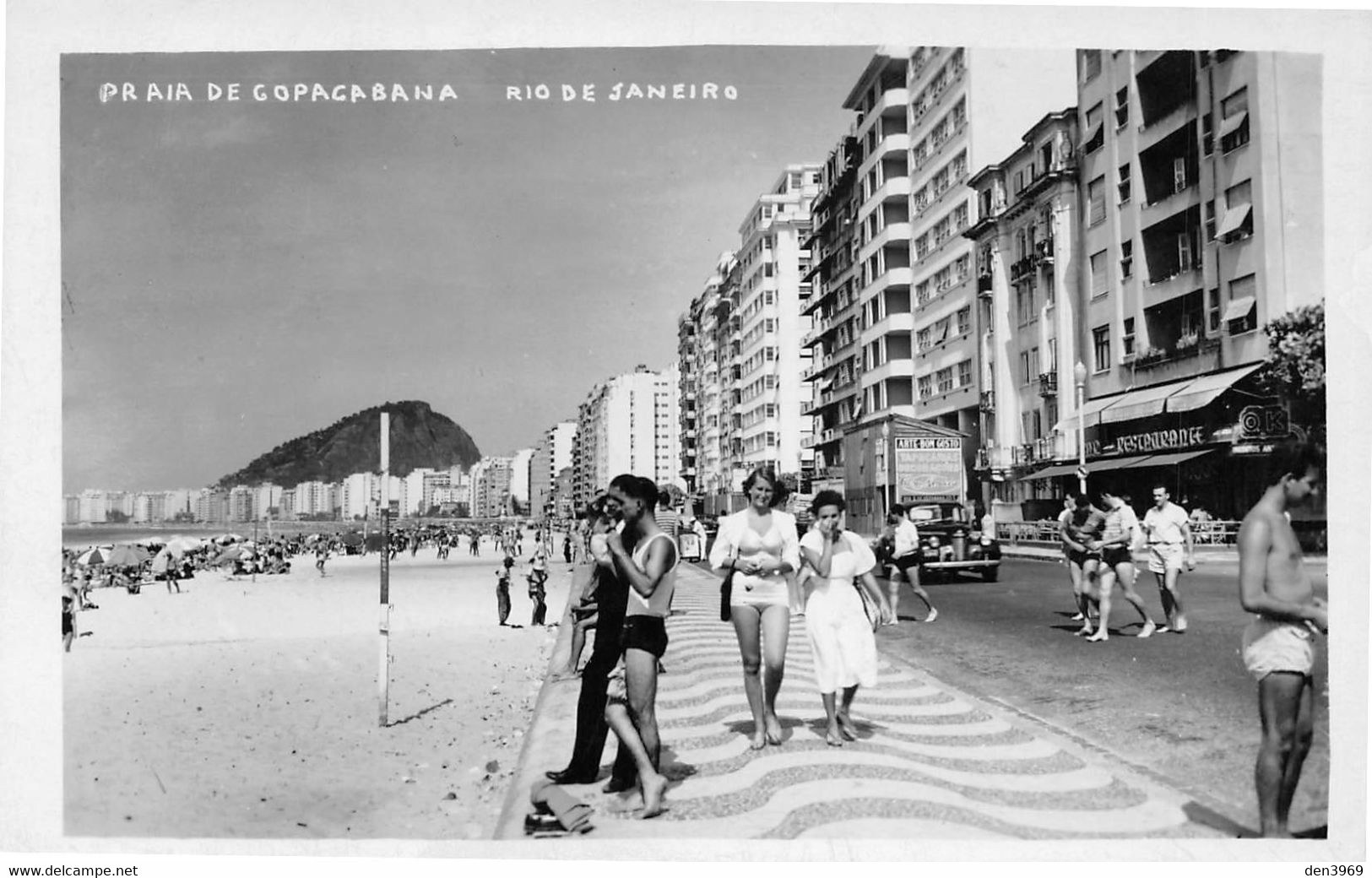 Amérique - BRESIL - Rio De Janeiro - Praia De Copocabana - Photo-Carte - Copacabana