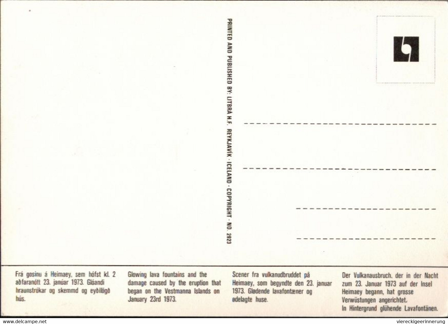 ! 1973 Vestmannaeyjar Eruption, Vulkanausbruch, Volcano, Island, Iceland - Catastrophes