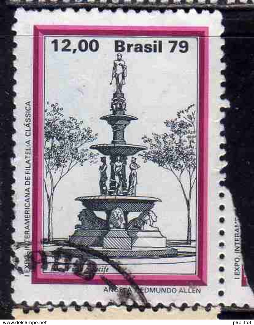 BRAZIL BRASIL BRASILE BRÉSIL 1979 BRASILIANA 79 BOA VISTA RECIFE 12cr USATO USED OBLITERE' - Used Stamps
