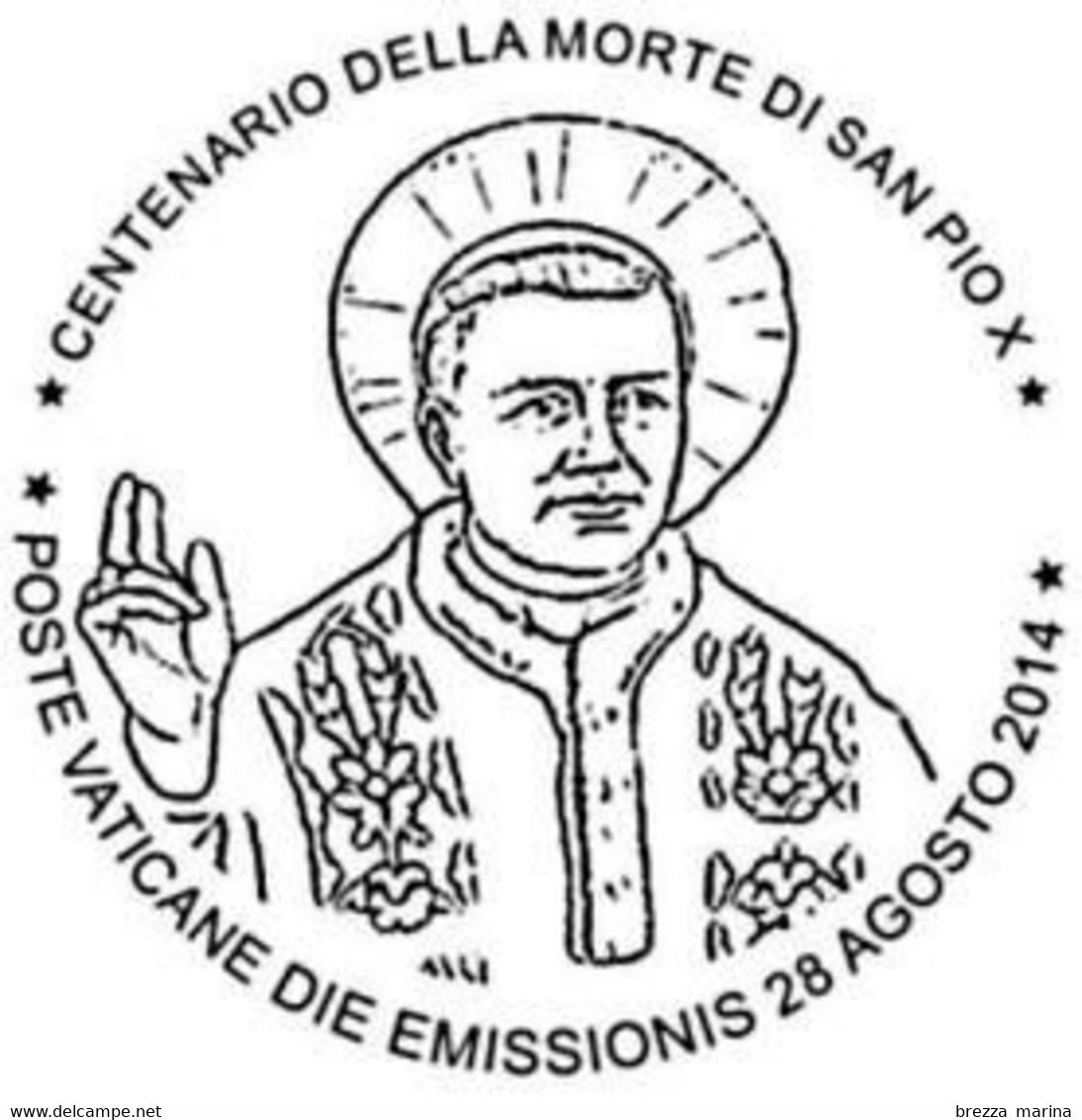 VATICANO - Usato - 2014 - Centenario Della Morte Di San Pio X - Statua - 2.00 - Usados