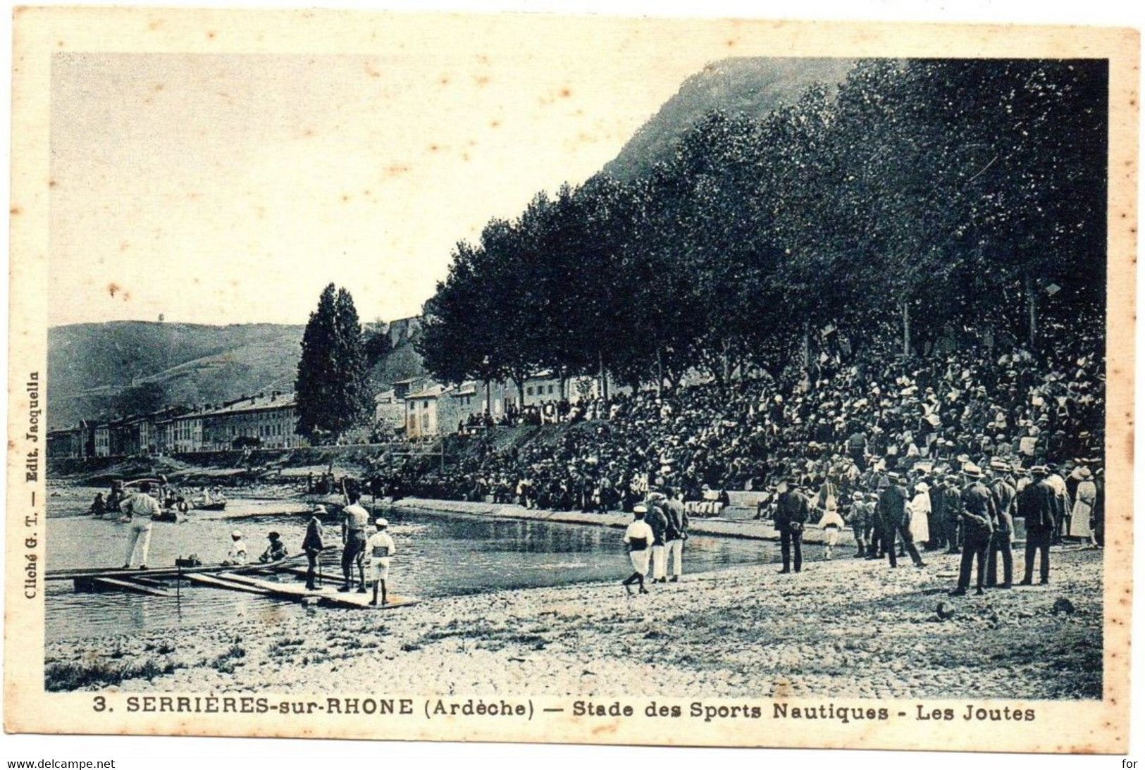 Ardèche : SERRIERES Sur Rhône : Stade Des Sports Nautiques - Les Joutes : Animée - Serrières