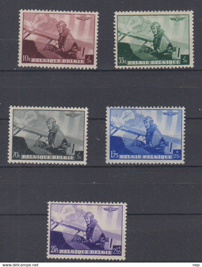 BELGIË - OBP - 1938 - Nr 466/70 - MH* - Neufs