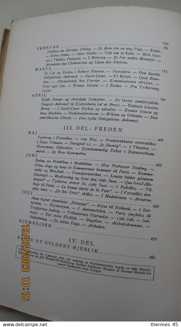 1928 / En Danois / I PARIS UNDER SEJREN / Af Louise WEDELL / - Scandinavian Languages