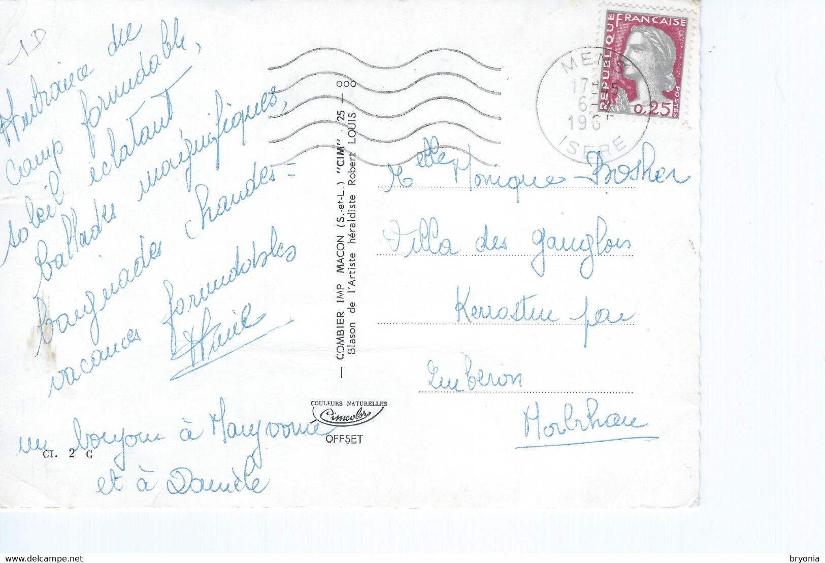 CPSM - POSTE Du Bon Temps - LE DAUPHINE - 1962 - Tbe - Poste & Facteurs