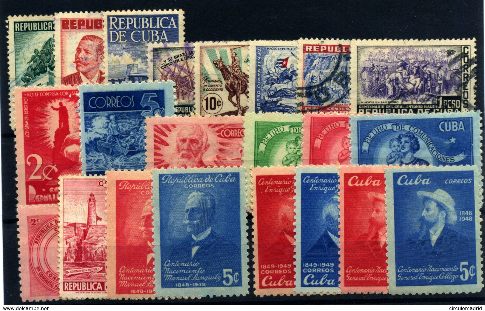 Cuba Nº 303*, 304/9 Usados, 312/13C*, 317/8*/(*), 321/2**, 327/30*. Año 1948/50 - Unused Stamps