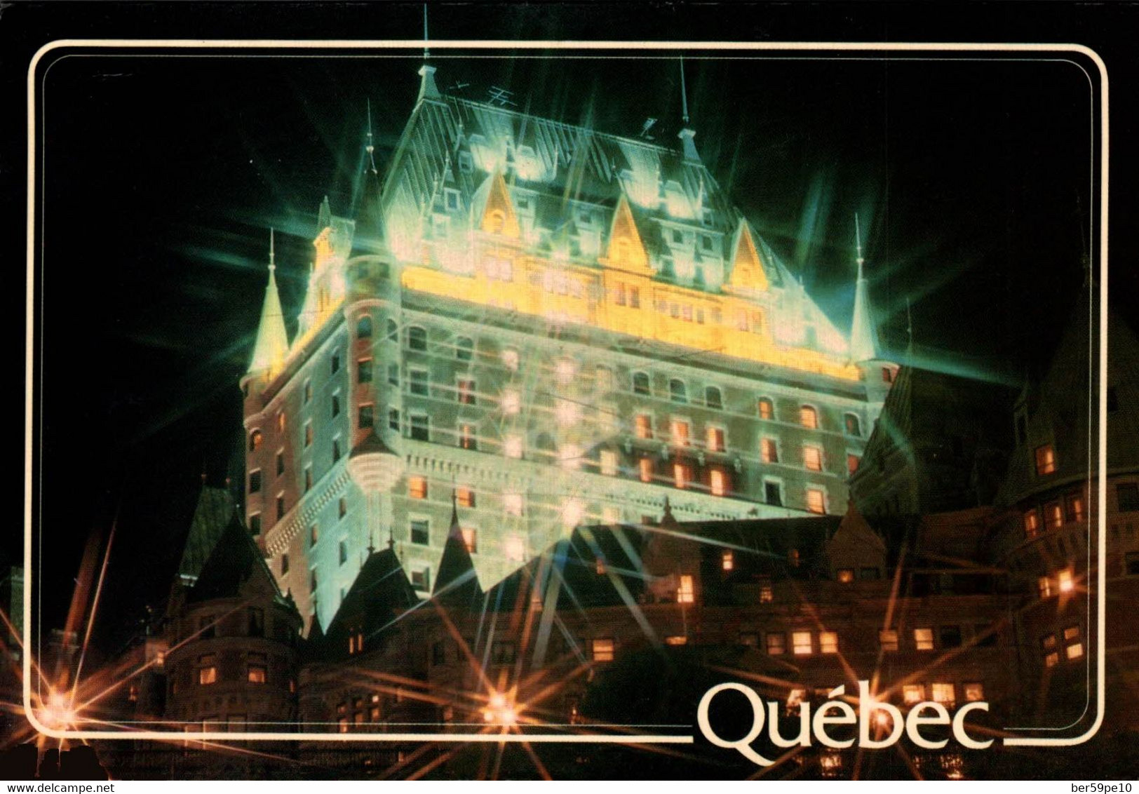 CANADA QUEBEC LE CHATEAU FRONTENAC ILLUMINE DE MILLE FEUX LA BEAUTE DE QUEBEC - Québec - Château Frontenac