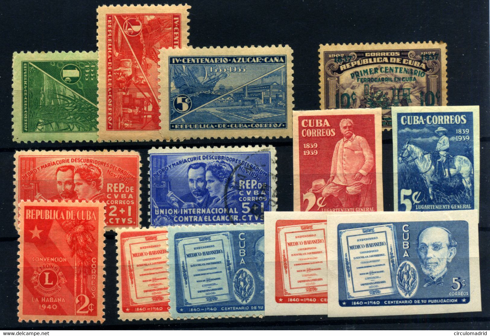 Cuba Nº 236/8*, 254/6*/usados, 260/1*, 263/5*/**. Año 1937/40 - Unused Stamps