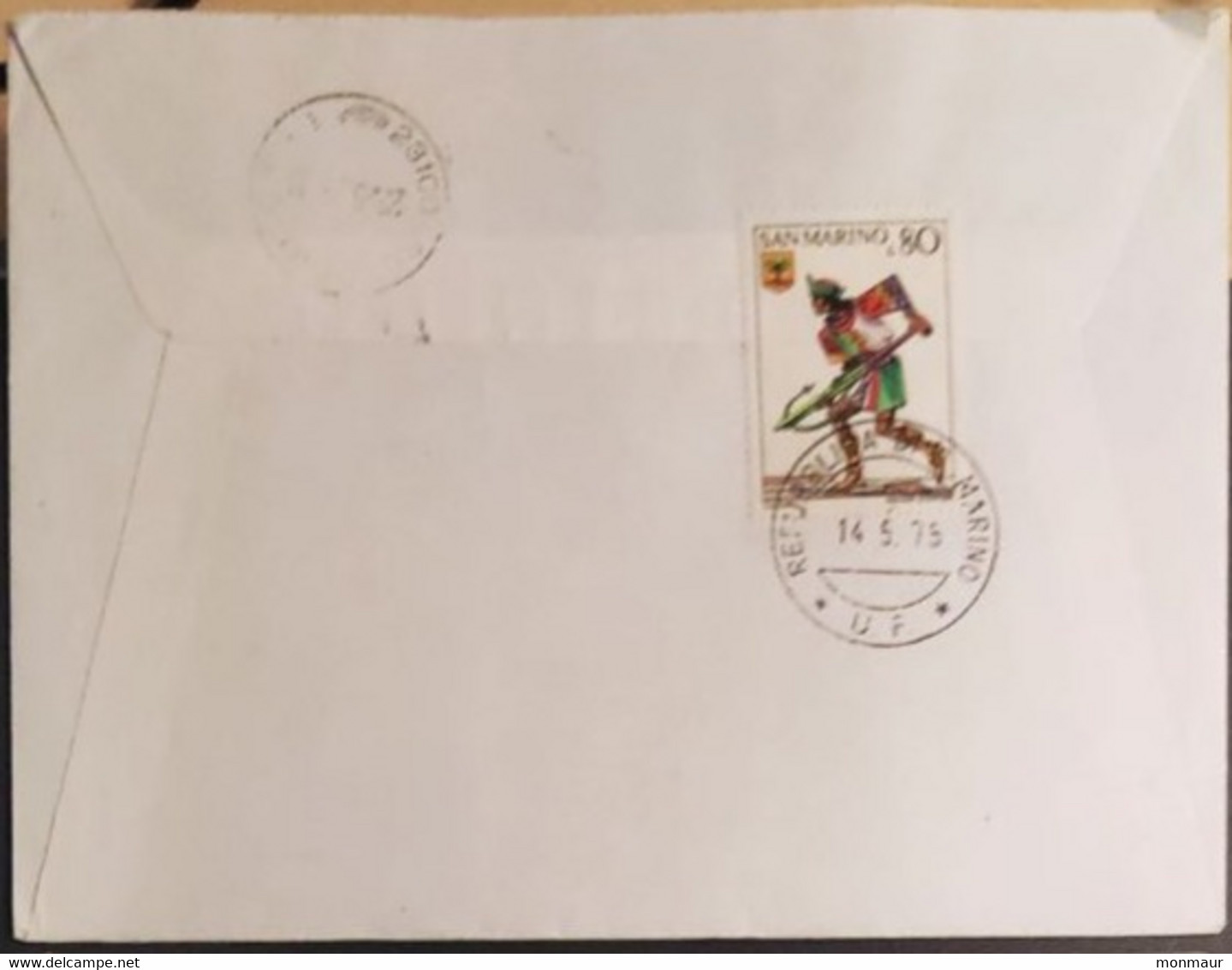 SAN MARINO 1975 RACCOMANDATA FDC  EUROPA - Usati