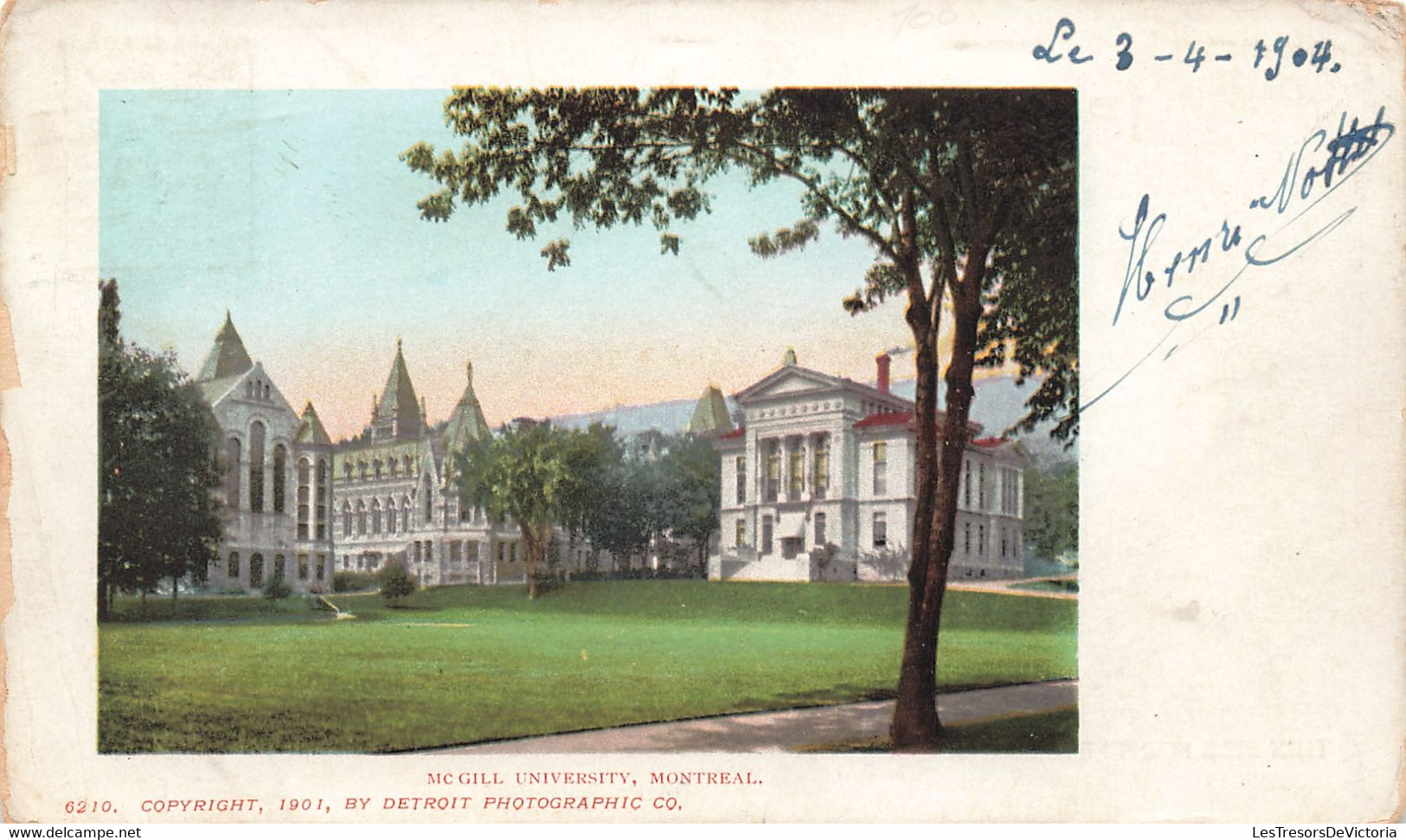 Canada - Montreal - Mc Gill University - Edit. Detroit Photographic - Précurseur - Colorisé -  Carte Postale Ancienne - Montreal