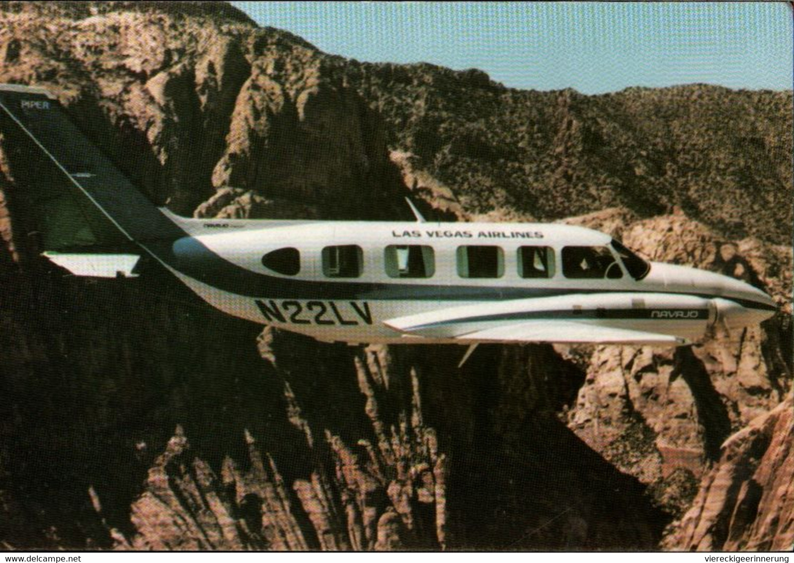 ! Modern Postcard Las Vegas Airlines, Piper Navajo, Propliner, Flugzeug - 1946-....: Modern Era