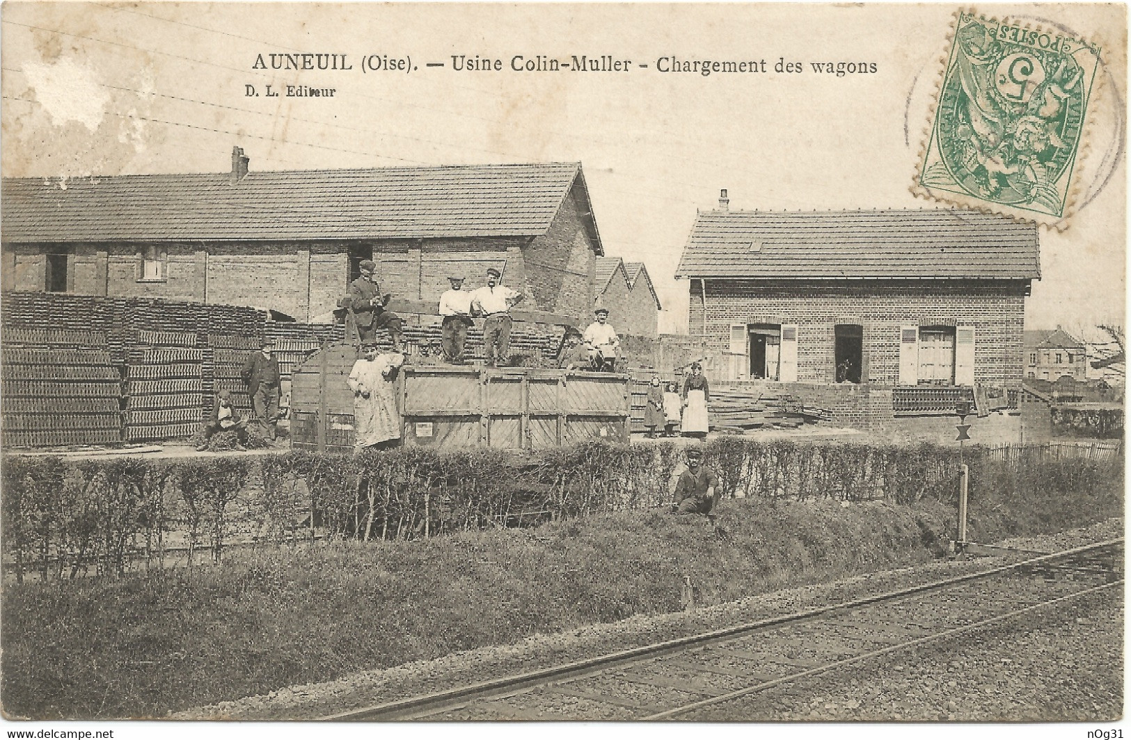 60 - Usine Colin-muller - Chargement Des Wagons - Auneuil