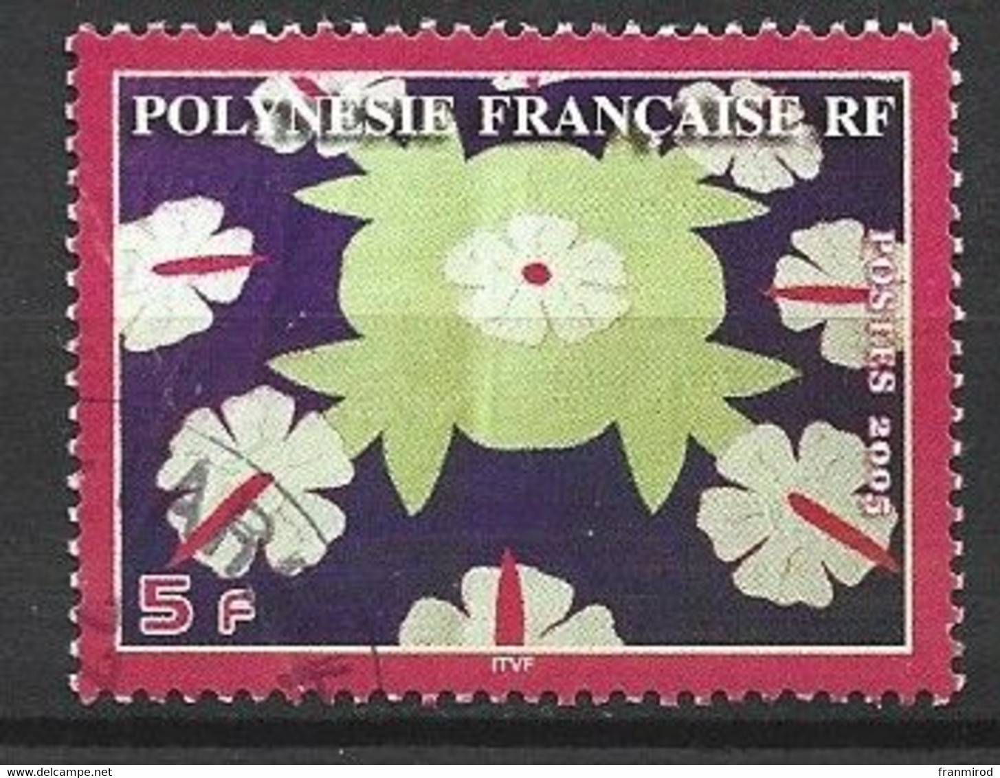 Polynesie Francaise N 742 (yv) Oblitéré Sans Trace De Charniere  . - Gebraucht