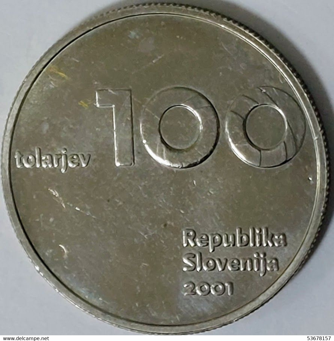 Slovenia - 100 Tolarjev 2001, 10th Anniversary - Republic Of Slovenia And The Tolar, KM# 42 (#1875) - Slovénie