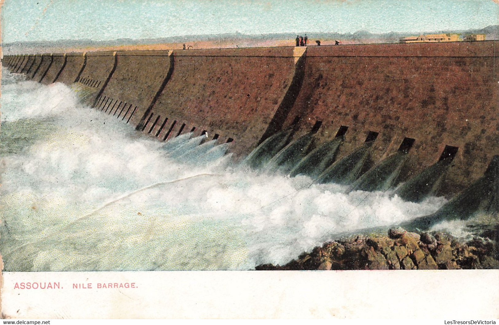 Egypte - Assouan - Nil Barrage - Edit; Lichtenstern Et Harari - Colorisé - Précurseur - Chute  -  Carte Postale Ancienne - Asuán