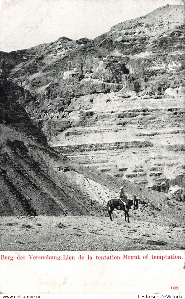 Jordanie - Lieu De La Tentation - Précurseur - Chavel - Montagne -  Carte Postale Ancienne - Jordanië