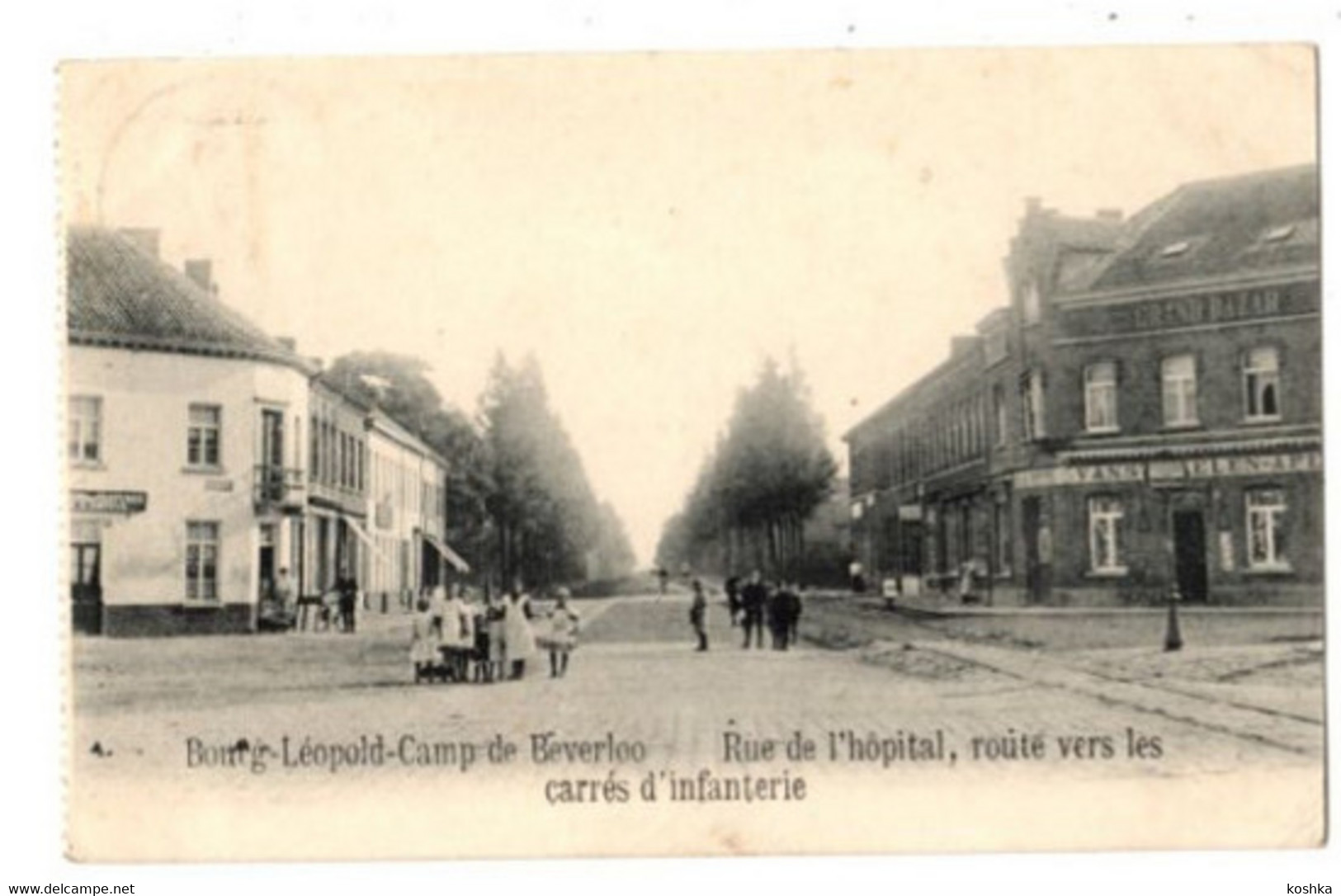 KAMP VAN BEVERLOO - Rue De L' Hôpital - Route Vers Les Carrés D' Infanterie - Verzonden In1914 - Uitgave : L' éclipse - Leopoldsburg (Camp De Beverloo)