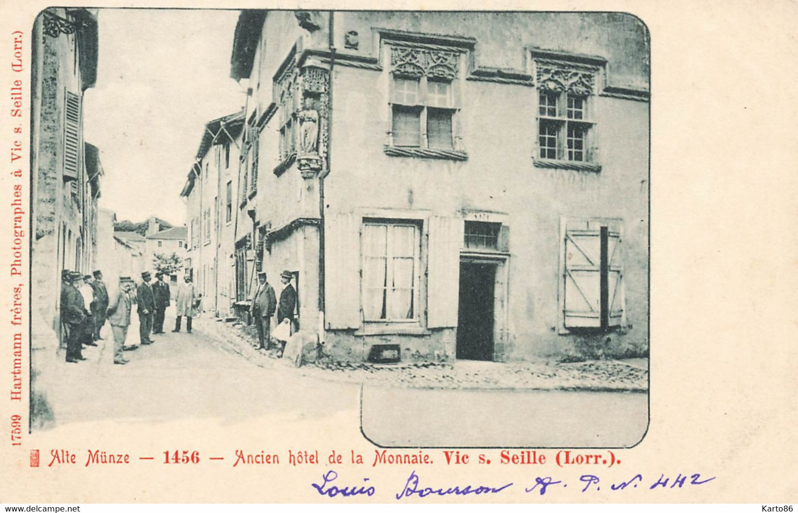 Vic Sur Seille * 1902 * Rue Et Ancien Hôtel De La Monnaie * Villageois - Vic Sur Seille