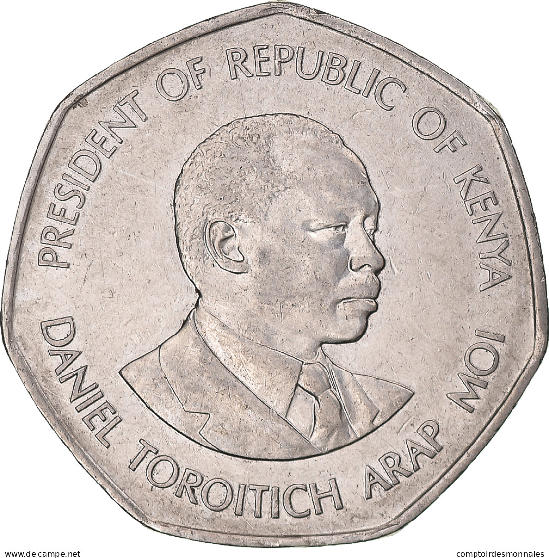 Monnaie, Kenya, 5 Shillings, 1994, British Royal Mint, TTB+, Nickel Plaqué - Kenya