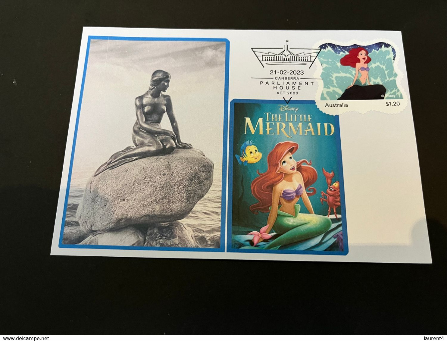 (folder 21-2-2023) Australia Post 2023 - Disney The Little Mermaid Cover (for New Presentation Pack Released 21-2-2023) - Presentation Packs