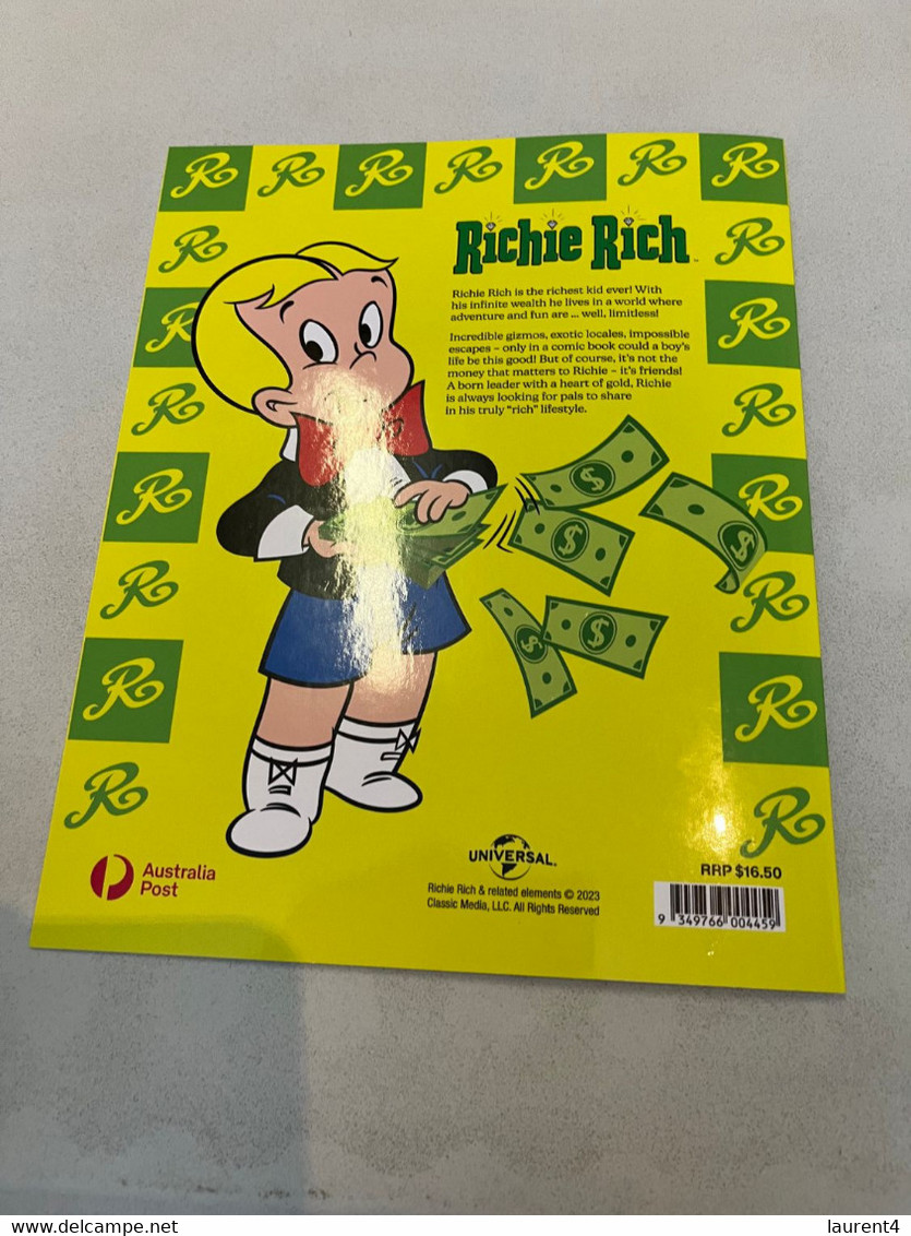 (folder 21-2-2023) Australia Post 2023 - Richie Rich Cover (for New Presentation Pack Released 21-2-2023) - Presentation Packs