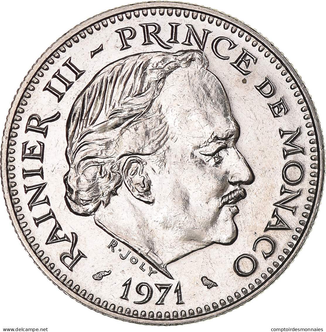 Monnaie, Monaco, Rainier III, 5 Francs, 1971, SPL+, Cupro-nickel, Gadoury:MC - 1960-2001 Nouveaux Francs