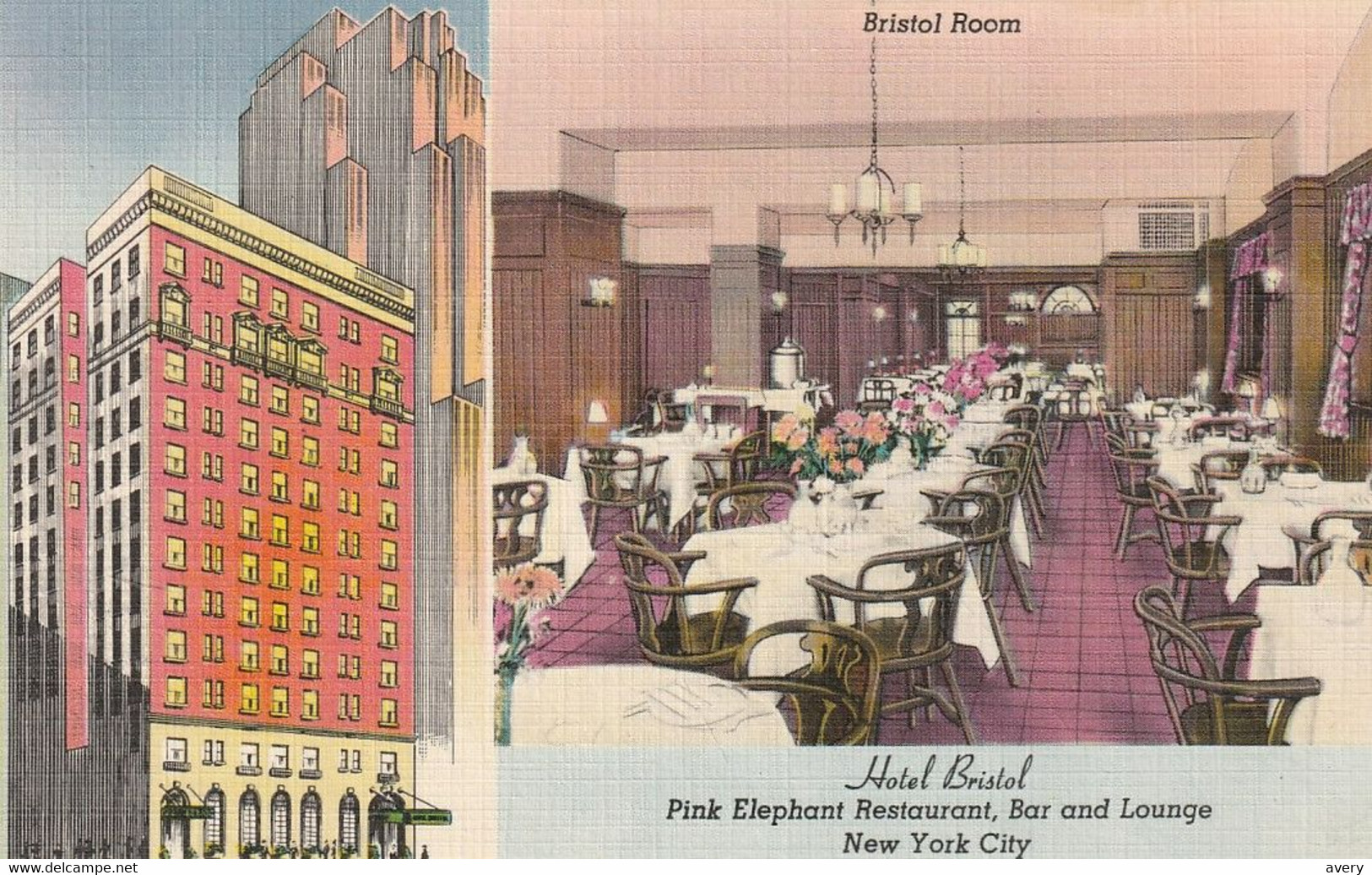 New York City Hotel Bristol Bristol Room Pink Elephant Restaurant, Bar And Lounge - Cafes, Hotels & Restaurants