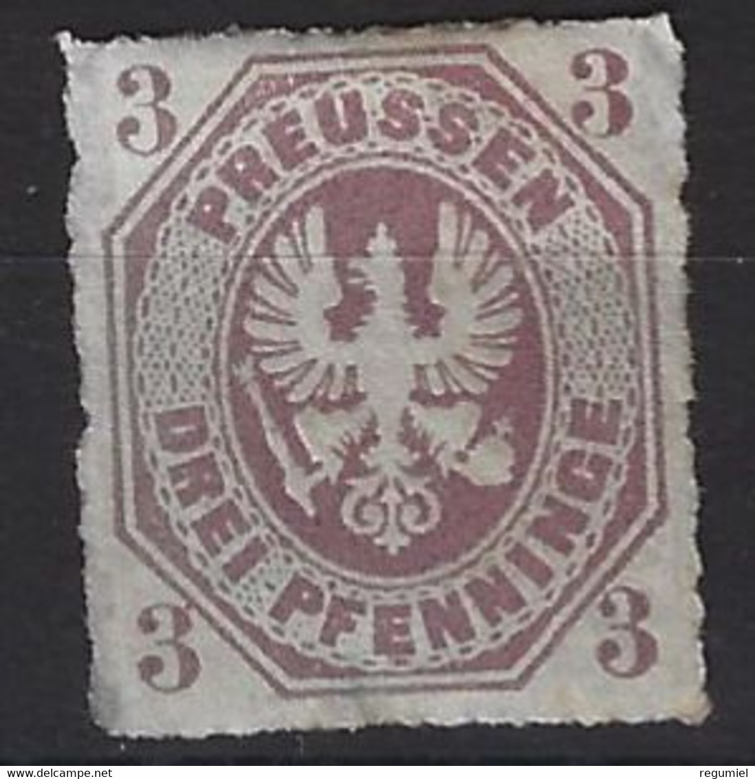 Prusia 25 (*) Sin Goma. 1861 - Ungebraucht