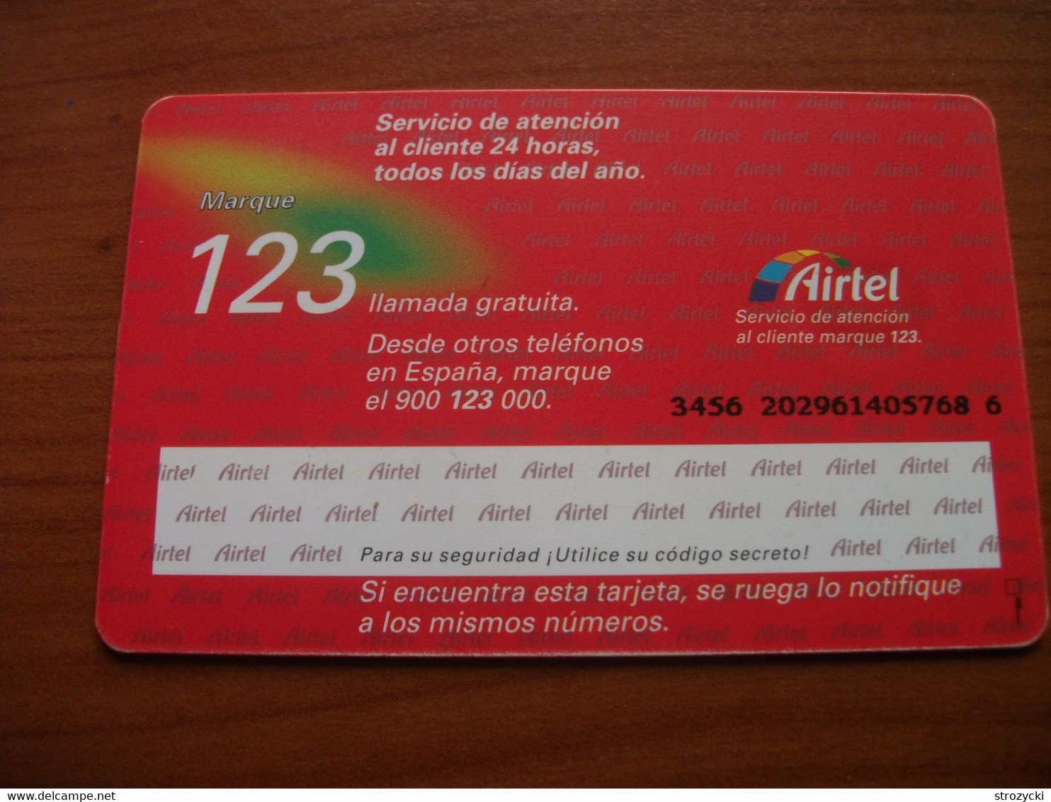 Spain  - Airtel - GSM SIM - Airtel