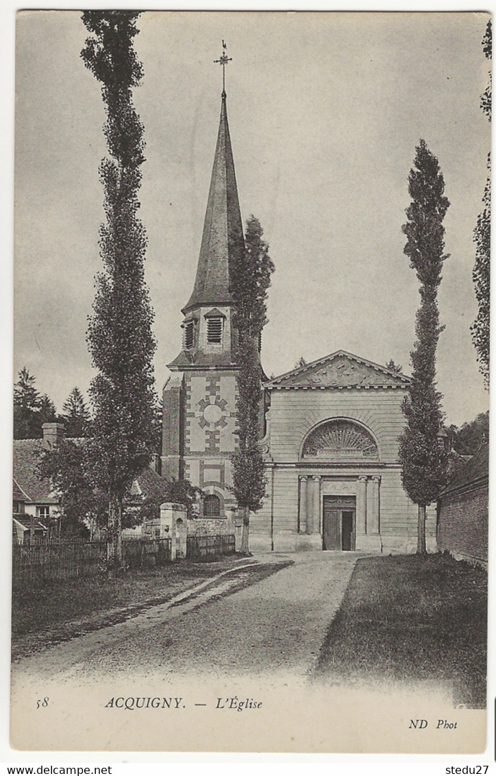 58 - Acquigny - L'Eglise (non écrite) - Acquigny