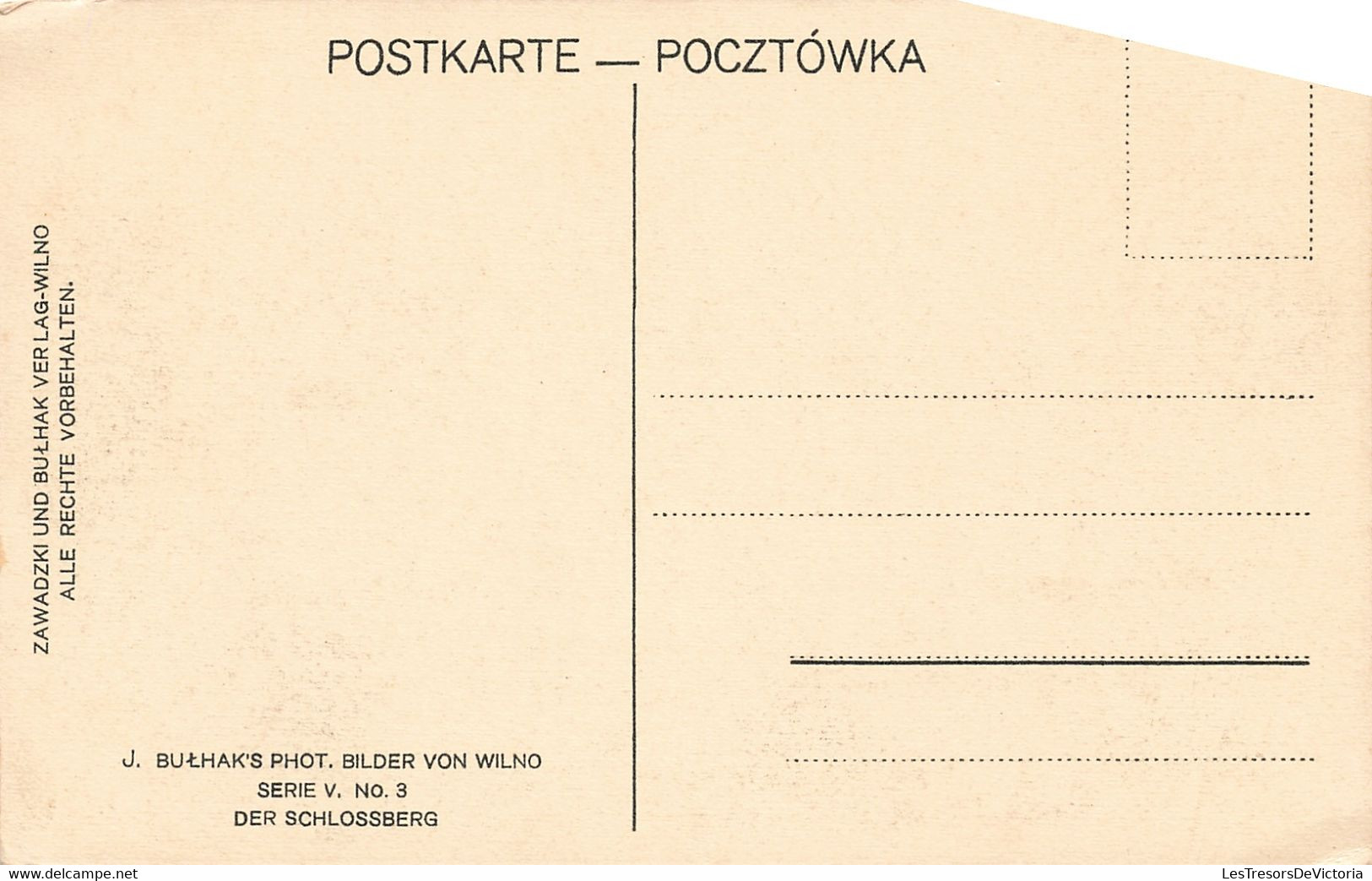 Lituanie - Wilno - Wilno Gora Zamkowa - Edit. J. Bulhak - Panorama - Carte Postale Ancienne - Lituanie