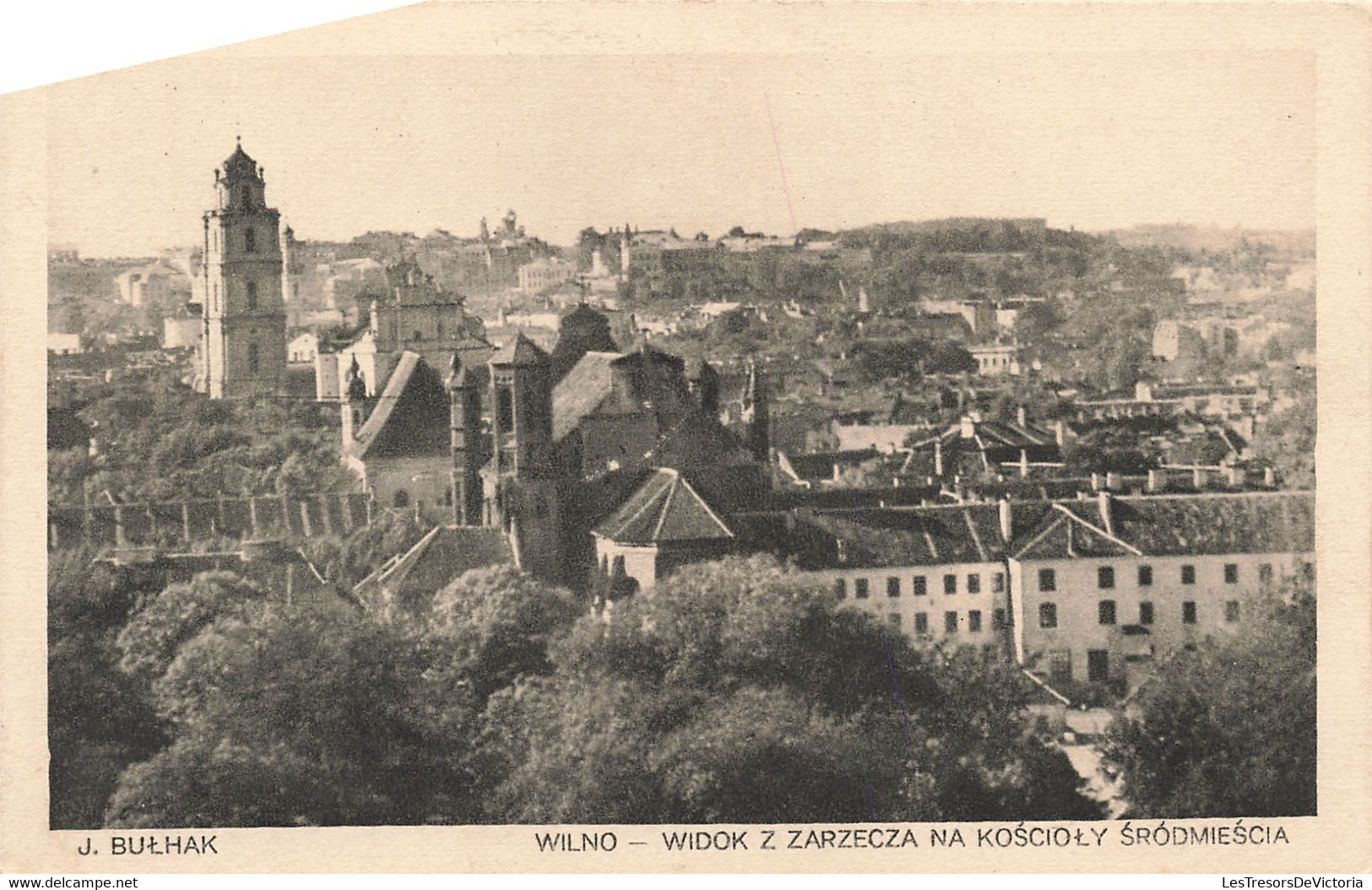 Lituanie - Wilno -  Widok Z Zarzecza Na Koscioly Srodmiescia - Edit. J. Bulhak - Panorama - Carte Postale Ancienne - Litouwen