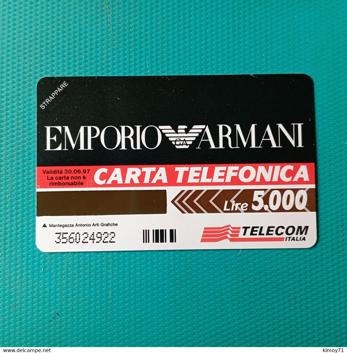 Scheda Telefonica Emporio Armani - Mode