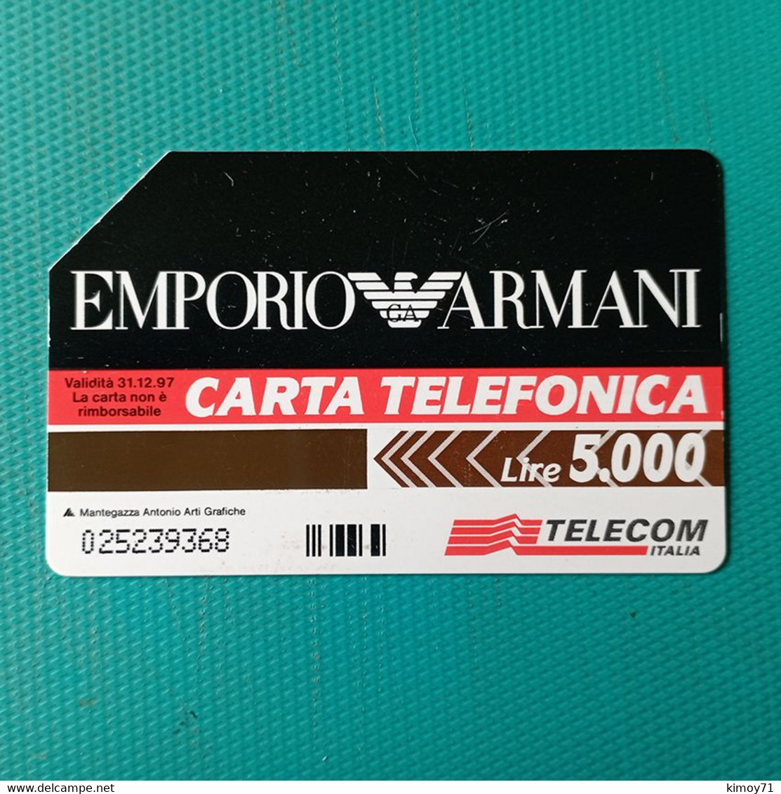 Scheda Telefonica Emporio Armani - Moda