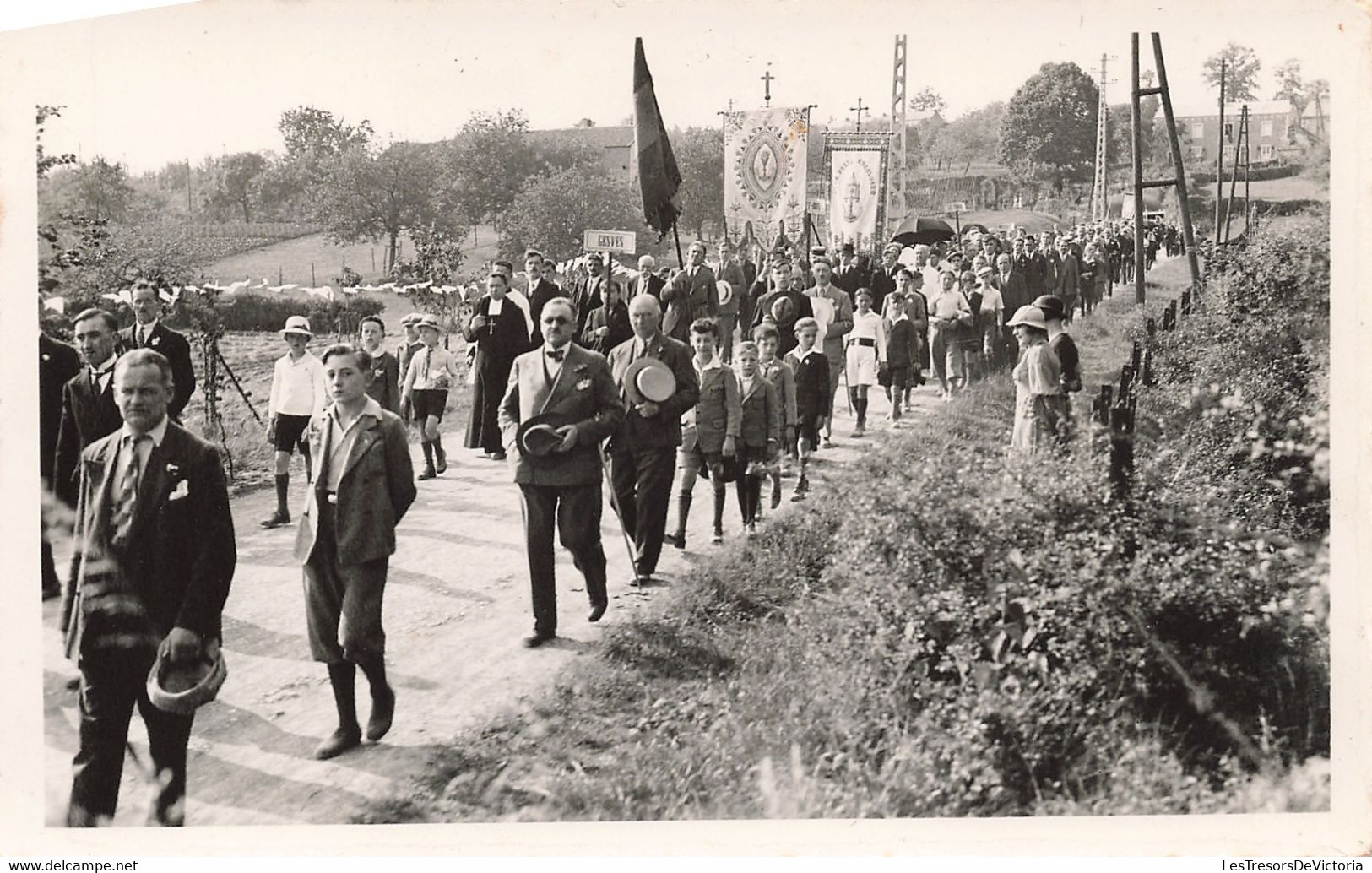 Carte Phot - Manifestation - Procession - Lot De 3 Cartes - Carte Postale Ancienne - Manifestations