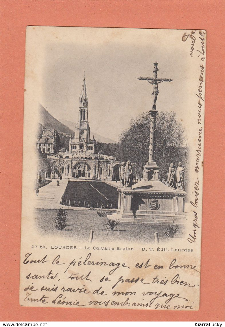 LOURDES - CALVAIRE BRETON - PRECURSEUR ECRITE - Monumente